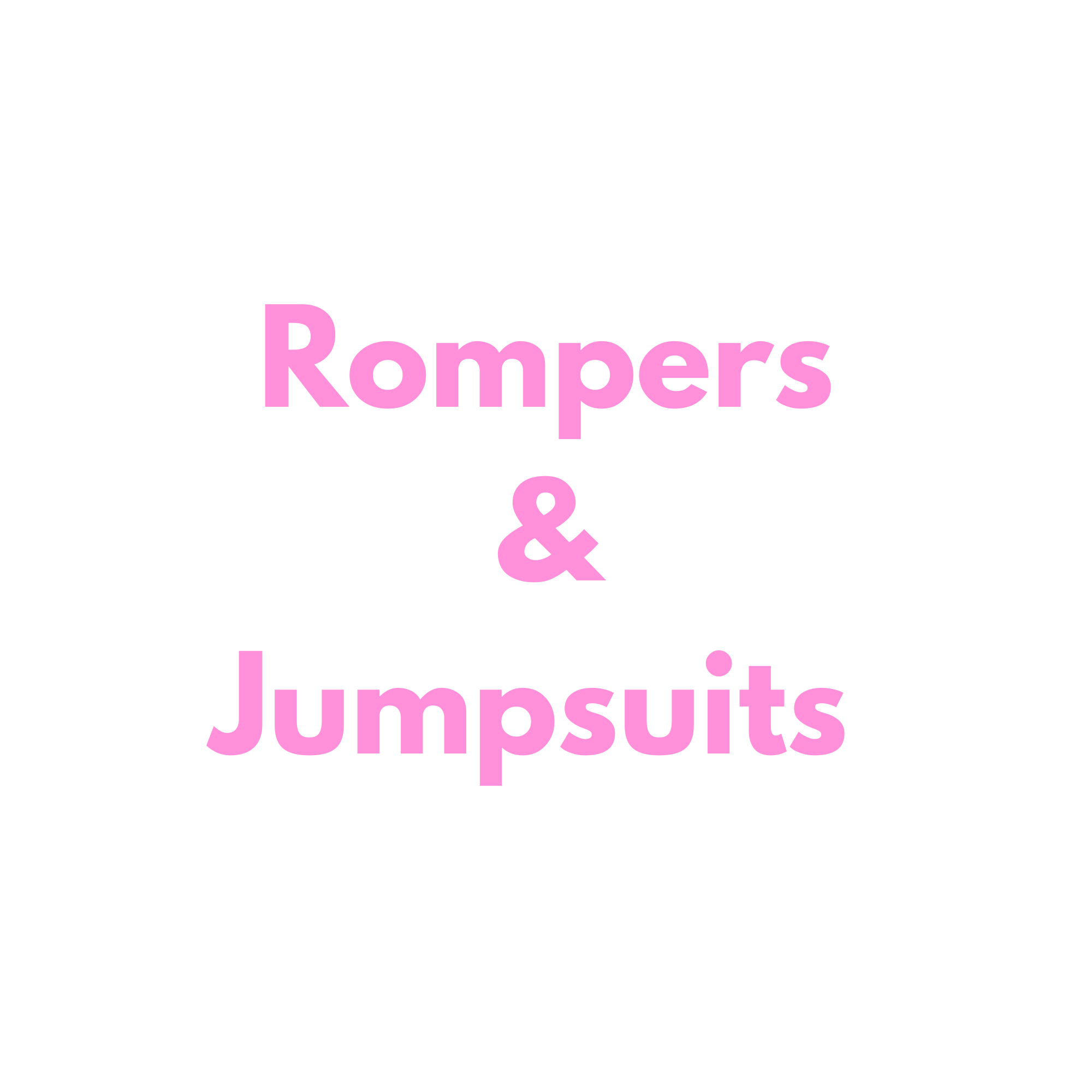 Rompers & Jumpsuits