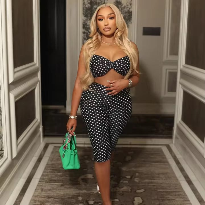Subtle Polka Dot 2-Piece Set