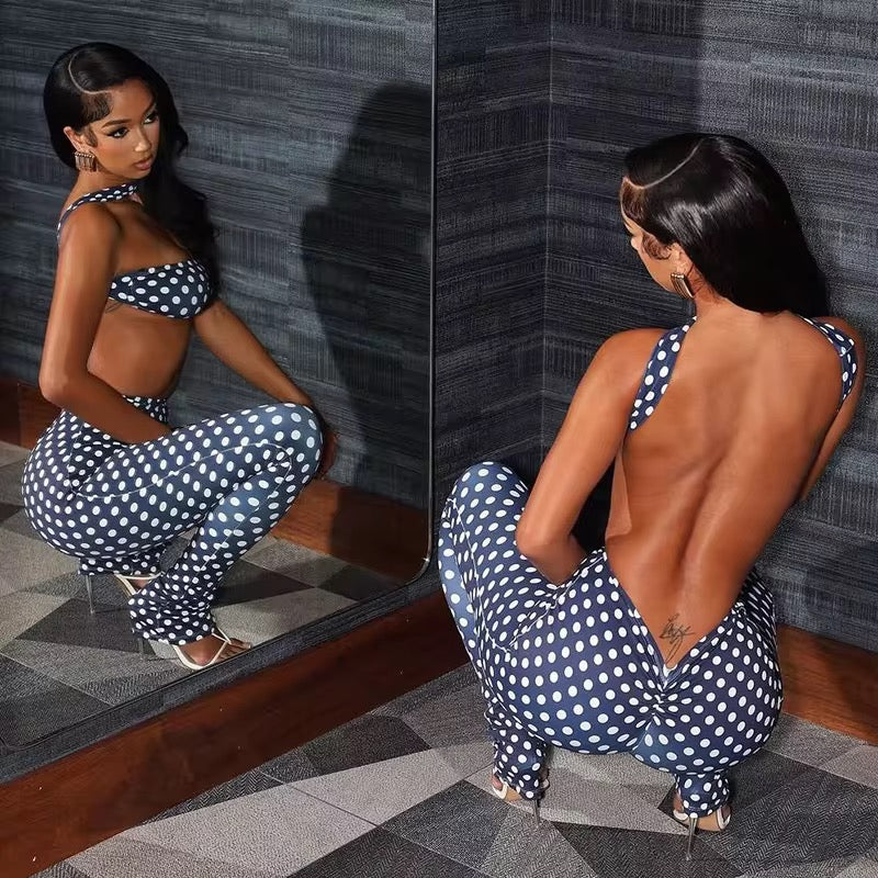 Slim Polka Dot 2-Piece Set