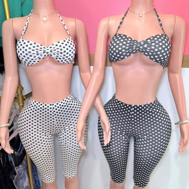 Subtle Polka Dot 2-Piece Set